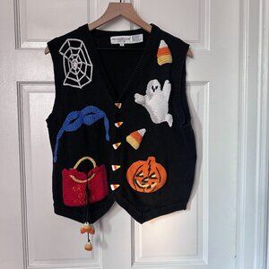 Vintage Halloween Vest - L